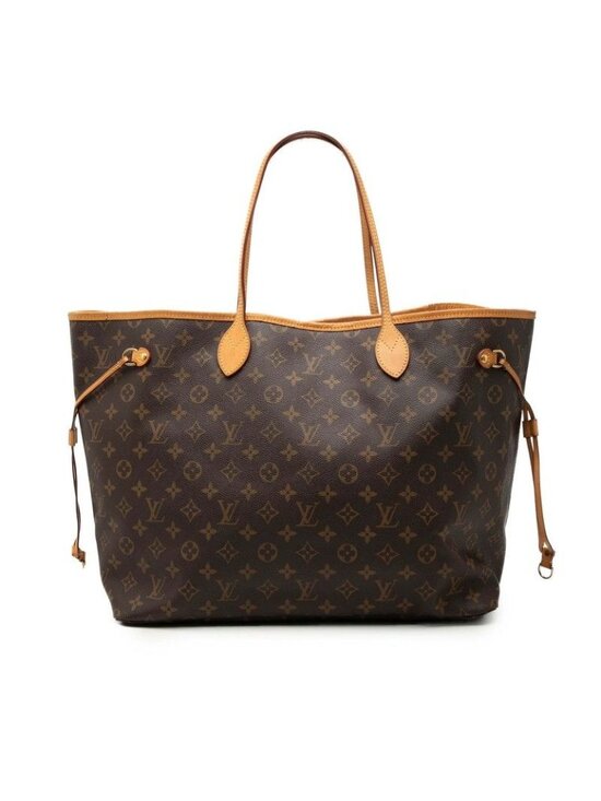 Buy Louis Vuitton Neverfull MM Monogram Brown | Maxuria Louis Vuitton Monogram Neverfull GM Tote Shoulder Bag Brown Leather